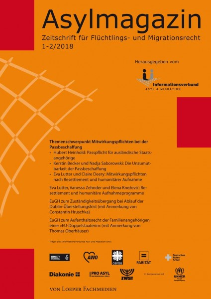 Asylmagazin 1-2/2018 "Passbeschaffung"